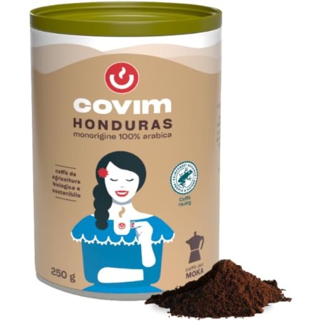 Covim Caffè - Caffè macinato in lattina per moka Gold Arabica 250 gr X 12 pz