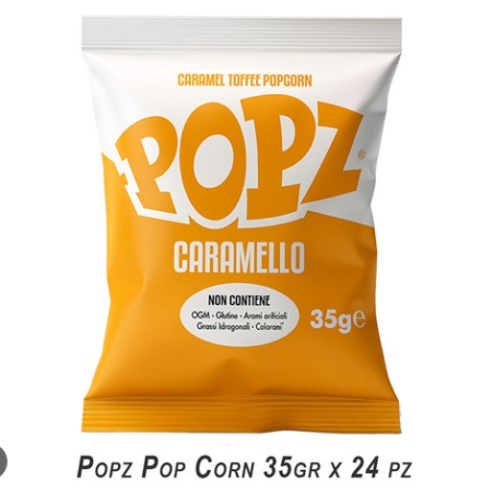 POPZ POC CORN CARAMELLO  35GR X 24 PZ