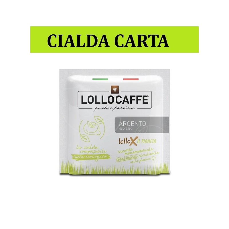 ARGENTO Cialda carta 44 Lollo Caffè , cartone 150 pz ARGENTO Cialda carta 44 Lollo Caffè , cartone 150 pz