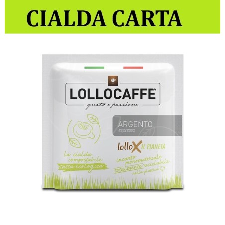 ARGENTO Cialda carta 44 Lollo Caffè , cartone 150 pz