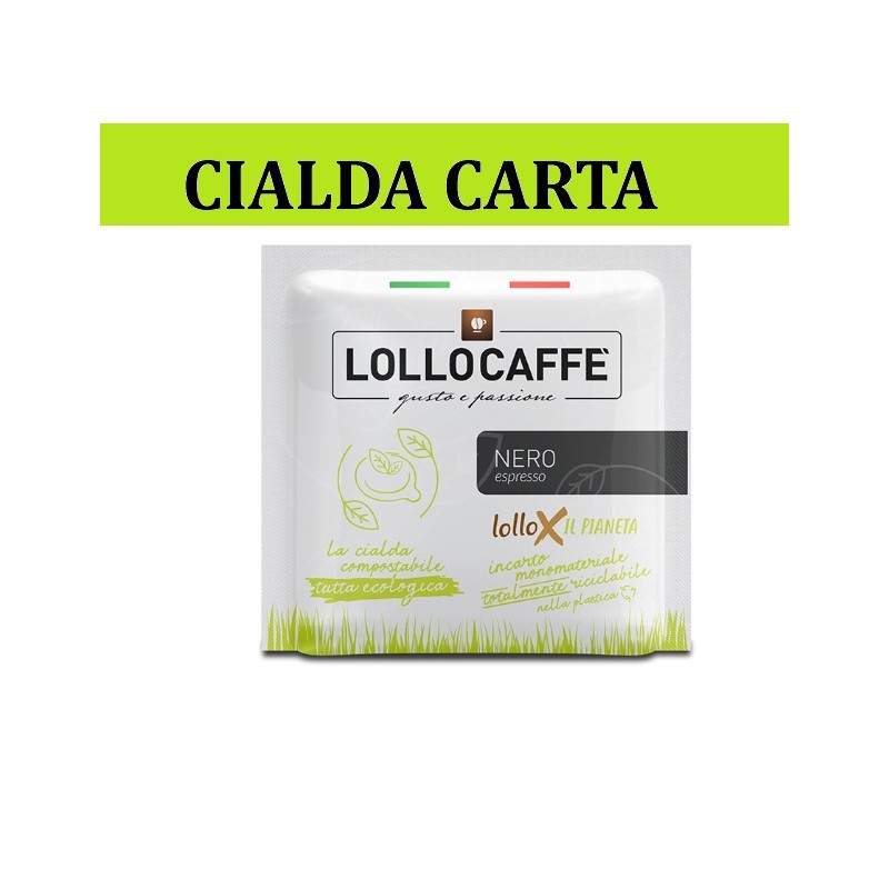 NERA Cialda carta 44 Lollo Caffè, cartone 150 pz NERA Cialda carta 44 Lollo Caffè, cartone 150 pz