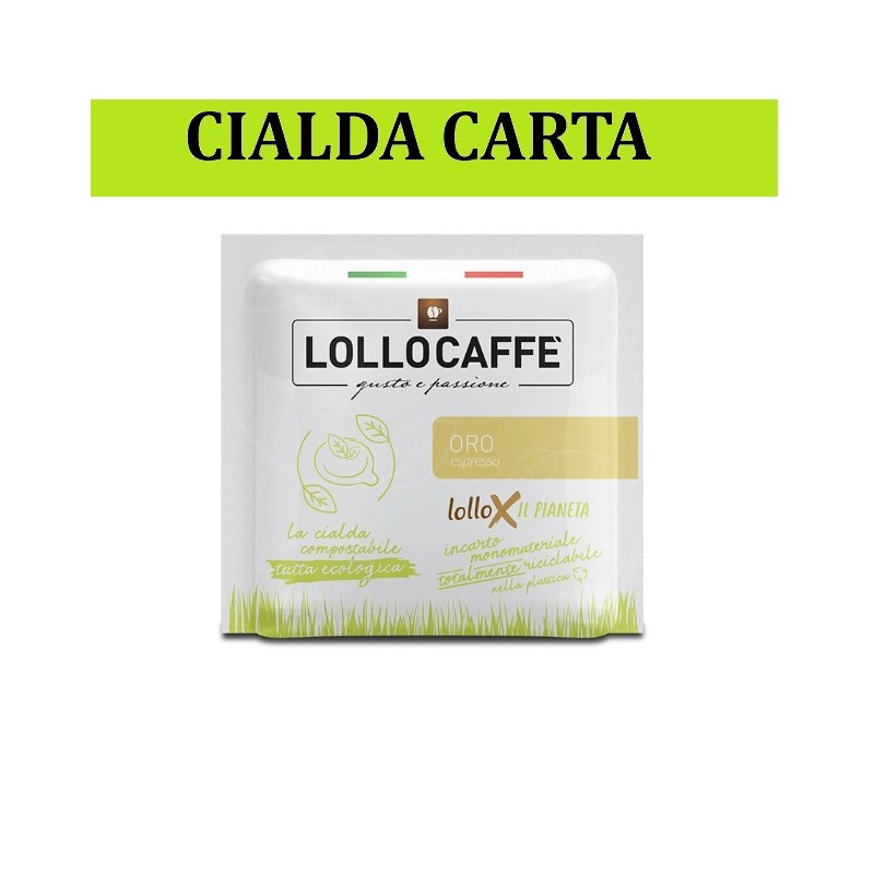 ORO Cialda carta 44 Lollo Caffè, cartone 150 pz ORO Cialda carta 44 Lollo Caffè, cartone 150 pz