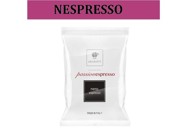 NERA Nespresso Compatibili Caffè Lollo, 100 pezzi