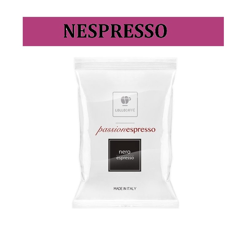 NERA Nespresso Compatibili Caffè Lollo, 100 pezzi