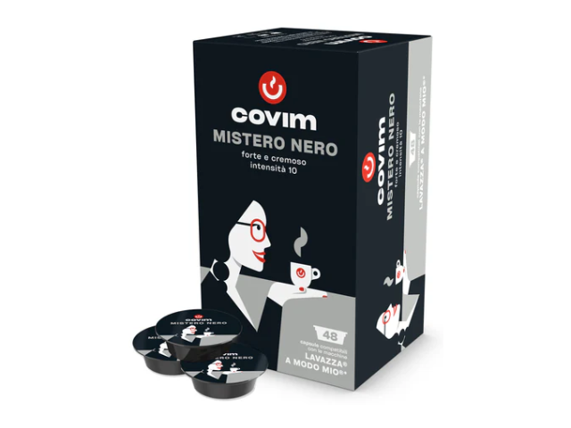 MISTERO NERO Covim Caffè - compatibili A Modo Mio 2x48 pz