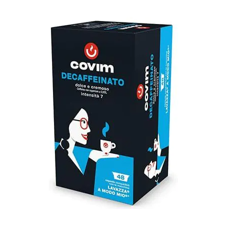 DECAFFEINATO Covim Caffè compatibili A Modo Mio Caffè  2x28 pz