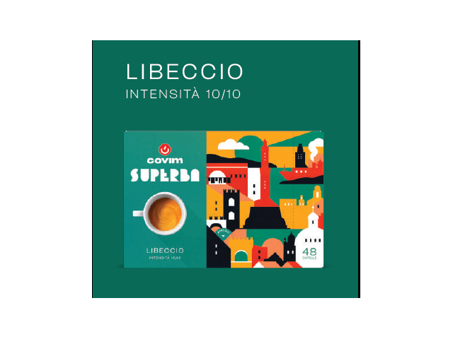 LIBECCIO  Capsule Superba Caffè COVIM - blister da 48, conf  5x48 pz