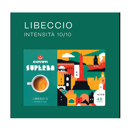 LIBECCIO Capsule Superba Caffè COVIM - blister da 48, conf 5x48 pz