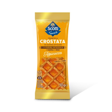 TRANCIO CROSTATA INTEGRALE ALBICOCCA 50GR. 30 PZ