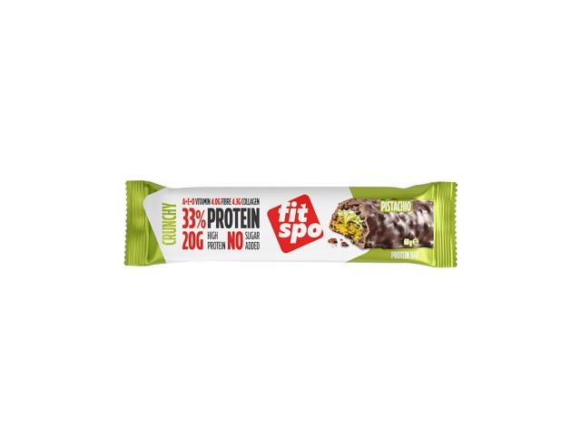 PROTEIN BAR 33%  CIOCCOLATO E PISTACCHIO 60gr  12 pz (15 gr proteine a barretta )