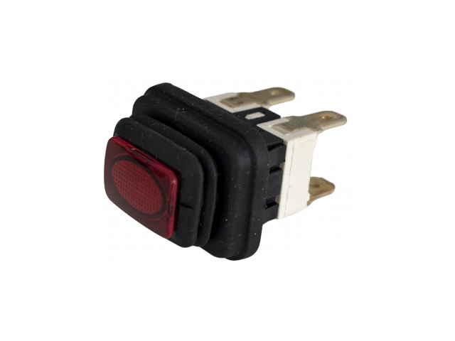 INTERRUTTORE SPIA BIPOLARE ROSSO FROG DIDIESSE DDSFR003