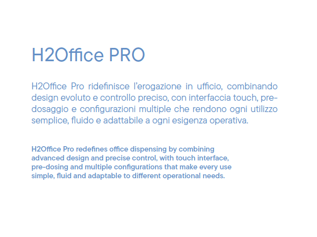 H2OFFICE PRO PLUS erogatore di acqua a colonna ITALBEDIS