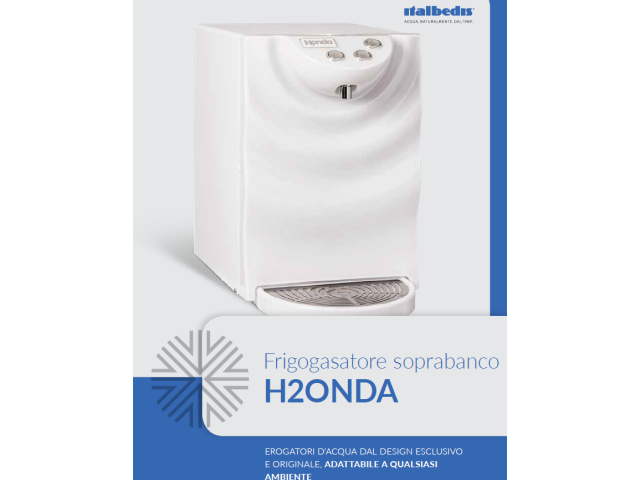 H2ONDA bianca erogatore di acqua soprabanco ITALBEDIS