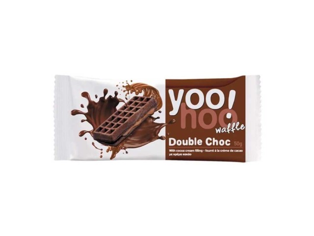 WAFFLE double chocolate YooHoo!  50 gr, confezione 12 pz