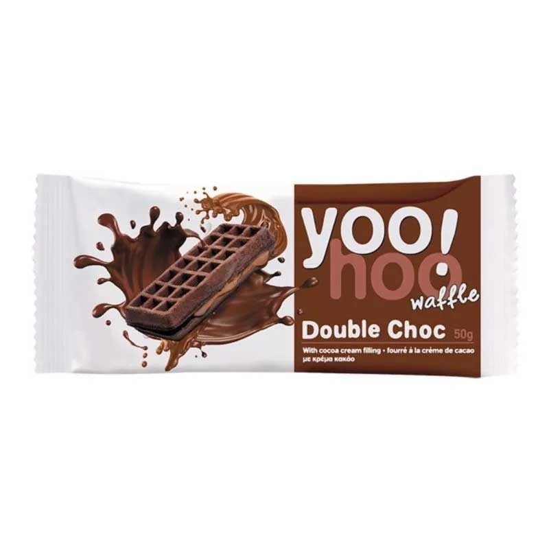 WAFFLE double chocolate YooHoo!  50 gr, confezione 12 pz