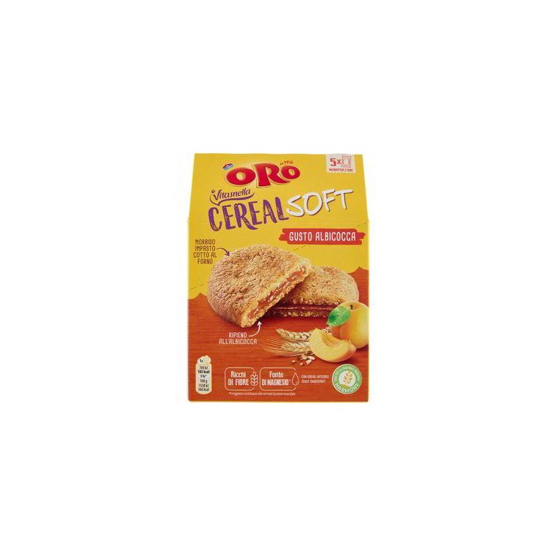 CEREAL SOFT VITASNELLA  ALBICOCCA 5 porzioni da 50 gr