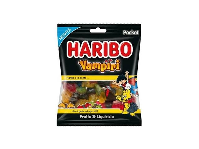 Haribo VAMPIRI 80 gr gommose, 30 pz a cartone