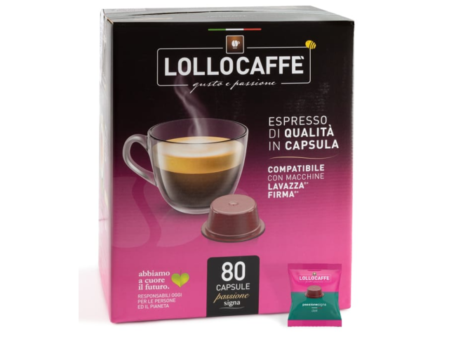 DEK Firma compatibili caffè Lollo, 80 pz
