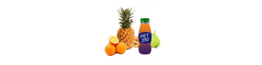 Succhi di frutta in formato PET in gusti assortiti