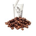 Caffè in grani e latte fresco