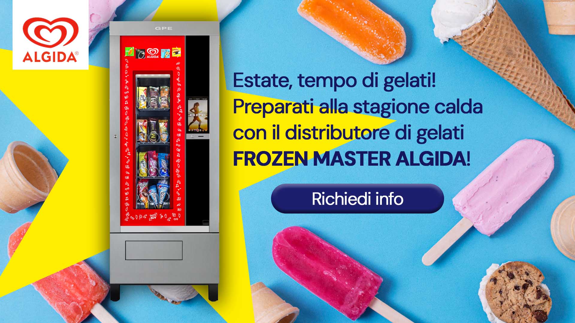 Distributore di gelati Frozen Master Algida GPE
